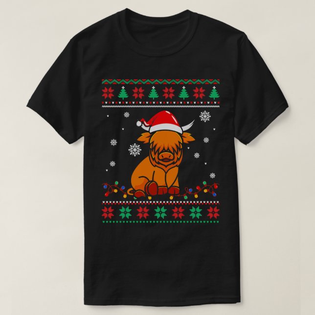Bull hässlicher Weihnachtspulli T-Shirt (Design vorne)