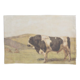 Bull in einer ländlichen Landschaft (von Ferdinand Kissenbezug