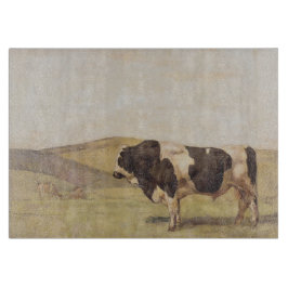Bull in einer ländlichen Landschaft (von Ferdinand Schneidebrett