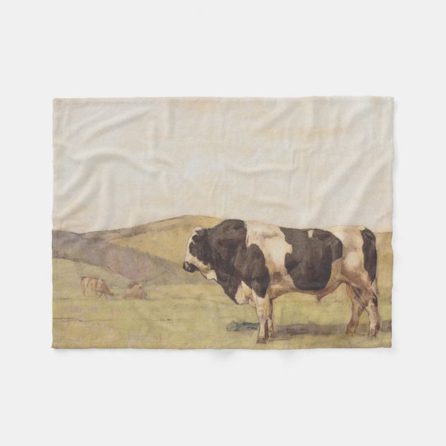 Bull in einer Landschaft auf dem Lande (Ferdinand  Fleecedecke (Vorderseite (Horizontal))