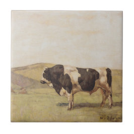 Bull in einer Schweizer Landschaft (von Ferdinand  Fliese