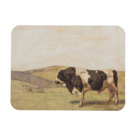 Bull in einer Schweizer Landschaft (von Ferdinand  Magnet