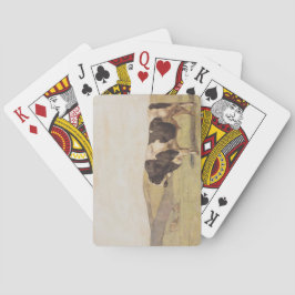 Bull in einer Schweizer Landschaft (von Ferdinand  Spielkarten