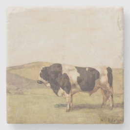 Bull in einer Schweizer Landschaft (von Ferdinand  Steinuntersetzer