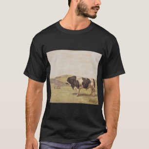 Bull in einer Schweizer Landschaft (von Ferdinand T-Shirt