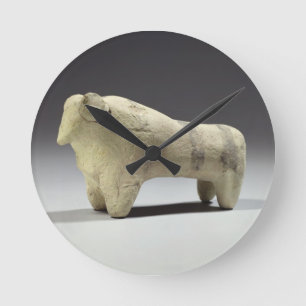 Bull in the Ubaid style, c.4000-3500 BC (terracott Runde Wanduhr