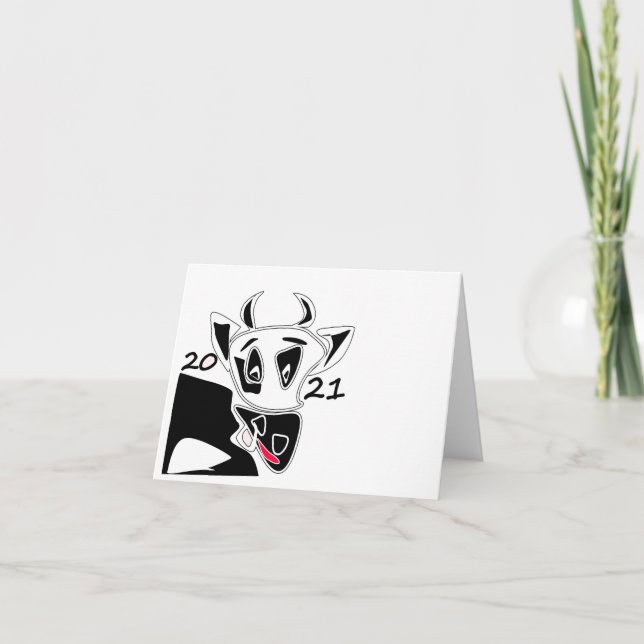 Bull, Jahr des Stiers, 2021, lustiger Stier (Vorderseite)