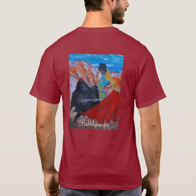 Bull-Kämpfer und spanischer Tänzer T-Shirt (Rückseite)