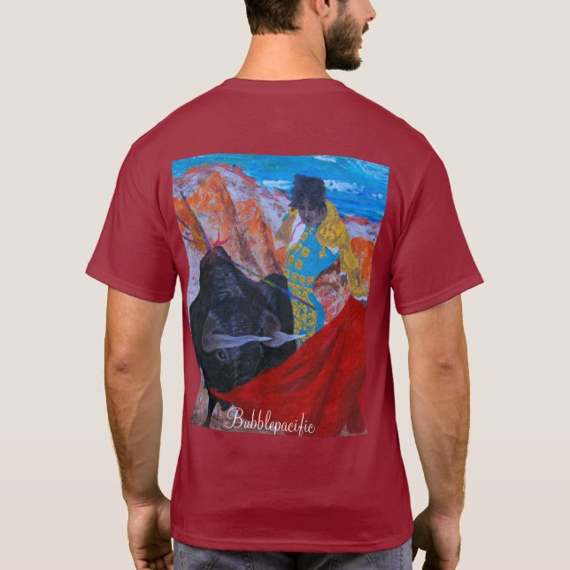 Bull-Kämpfer und spanischer Tänzer T-Shirt (Rückseite)