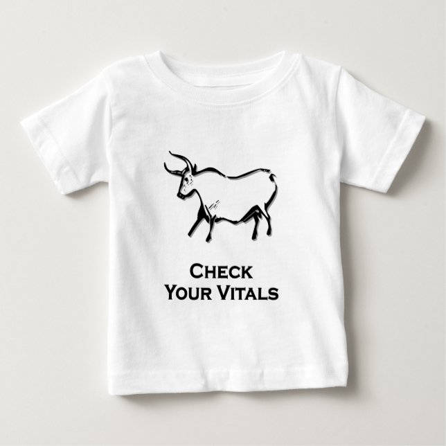 Bull Karo Your Vitals Black Baby T-shirt (Vorderseite)