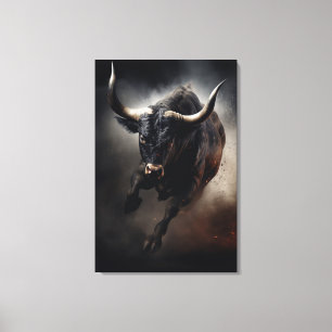 Bull Leinwand Art