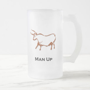 Bull-Mann Mattglas Bierglas