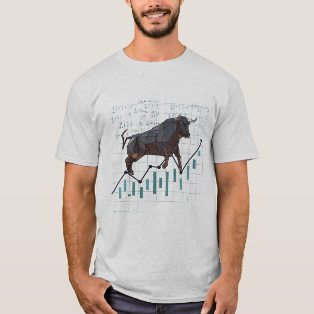 Bull Market Chart T - Shirt (Vorderseite)