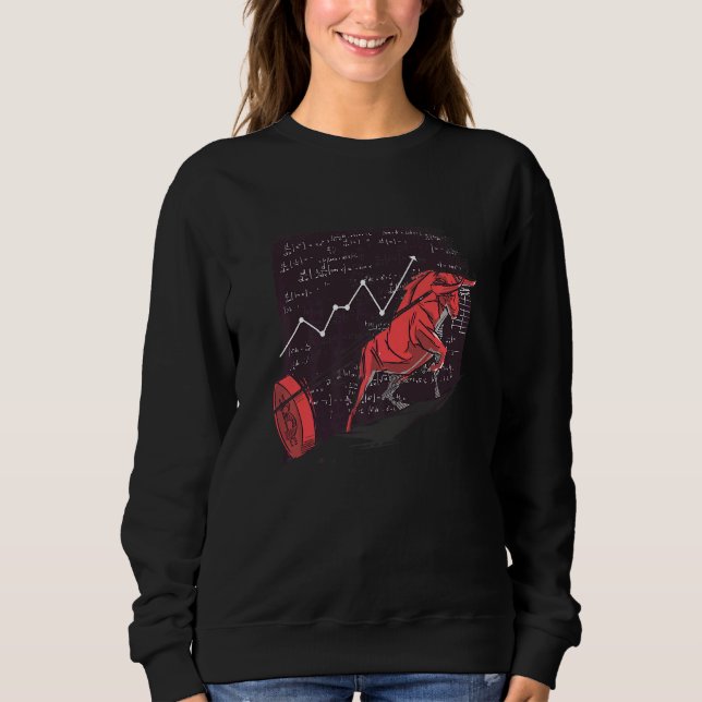 Bull Market Cool Crypto Coin Sweatshirt (Vorderseite)