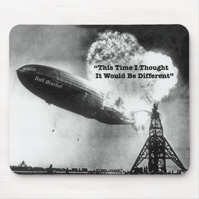 Bull Market Crash Spaß Mousepad (Vorne)