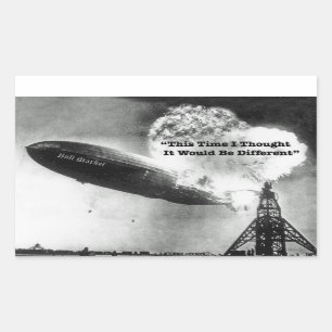 Bull Market Crash Spaß Rechteckiger Aufkleber