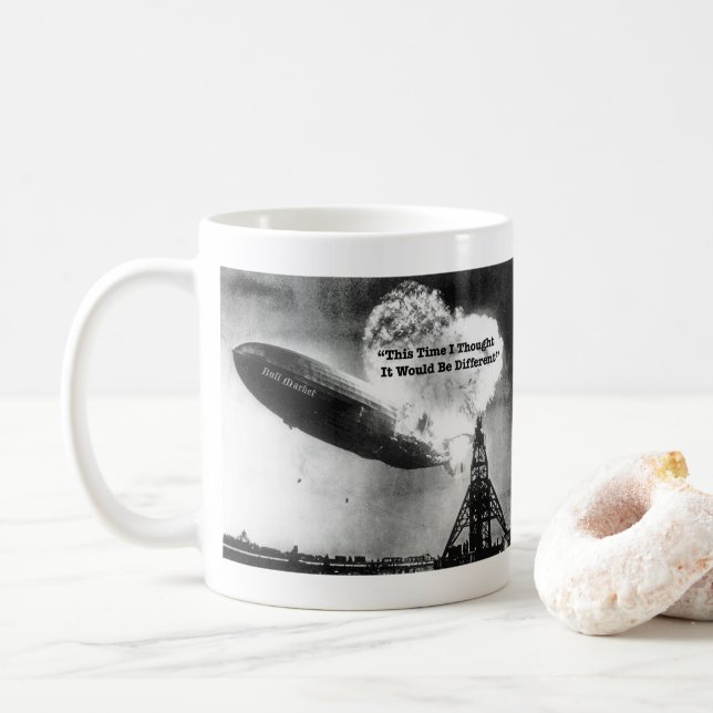 Bull Market Crash Spaß Tasse (Mit Donut)