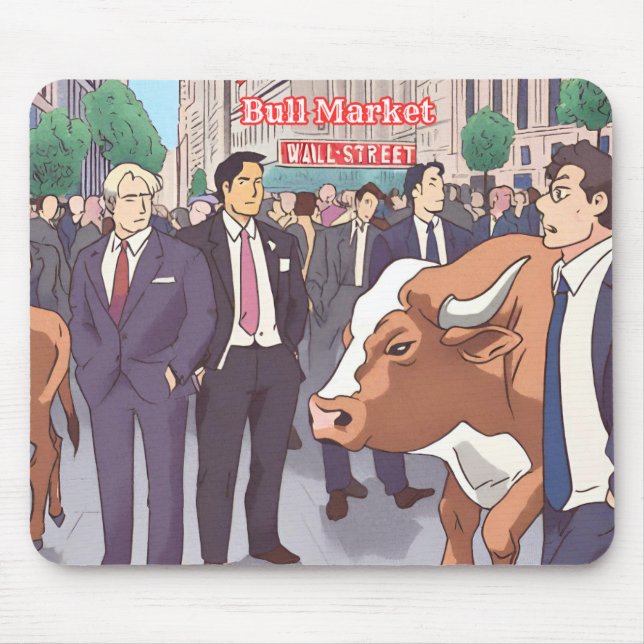 Bull Market in Wallstreet Mousepad (Vorne)