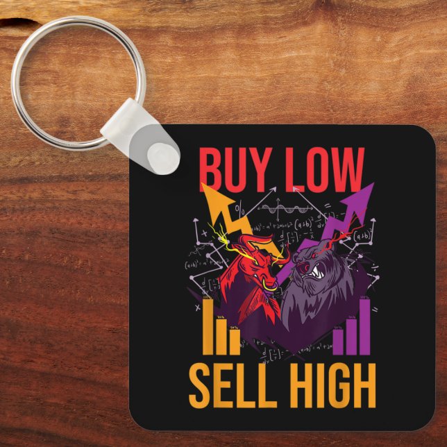 BULL MARKET KAUFEN NIEDRIG VERKAUF HOHEN HANDELSMA SCHLÜSSELANHÄNGER (Vorderseite)