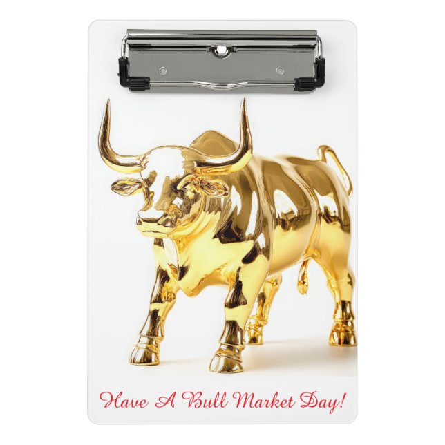 Bull Market Mini Klemmbrett (Vorderseite)