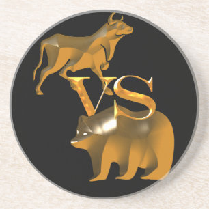 Bull Market VS Bear Market Getränkeuntersetzer
