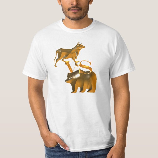 Bull Market VS Bear Market T-Shirt (Vorderseite)