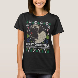Bull Mastiff Dog Breed Ugly Christmas Sweater T-Shirt