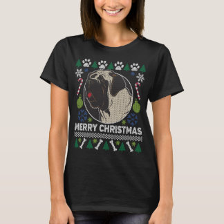 Bull Mastiff Dog Breed Ugly Christmas Sweater T-Shirt