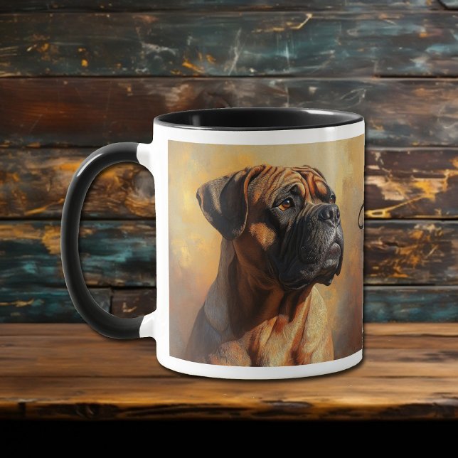 Bull Mastiff Dog Portrait Tasse (Von Creator hochgeladen)