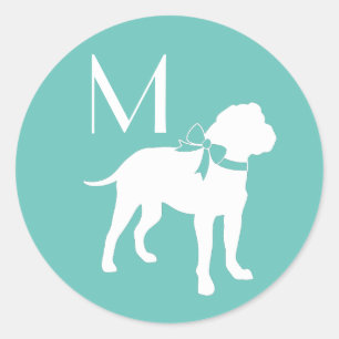 Bull Mastiff Doppy Puppy Bullmastiff Runder Aufkleber