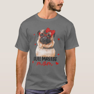 Bull Mastiff Mama Dog Bandana Dog Lover Geschenke T-Shirt
