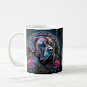 Bull Mastiff Peers durch ein Zeitportal Kaffeetasse