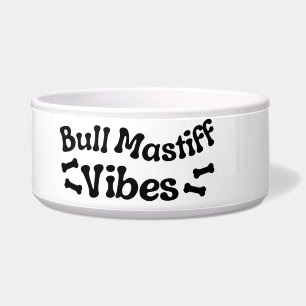 Bull Mastiff Vibes Keramik Dog Bowl Napf