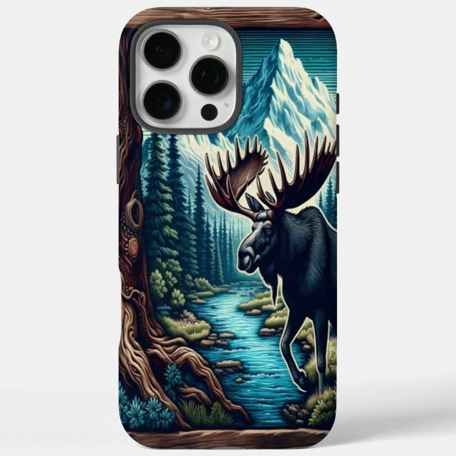 Bull Moose durch Stream Case-Mate iPhone Hülle (Rückseite)