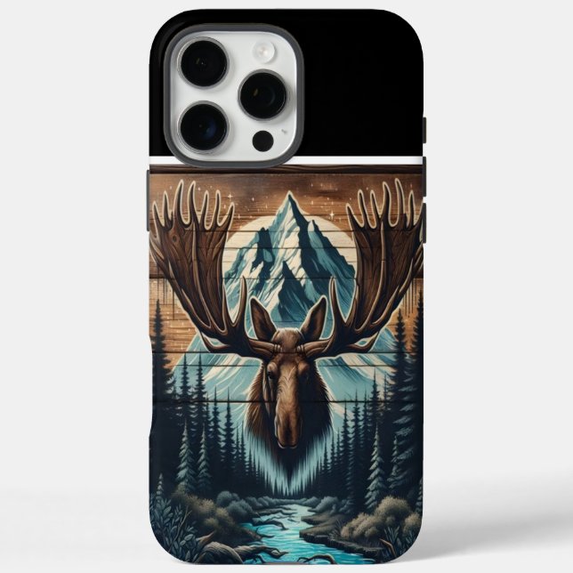 Bull Moose Mountain Lighter Case-Mate iPhone Hülle (Rückseite)
