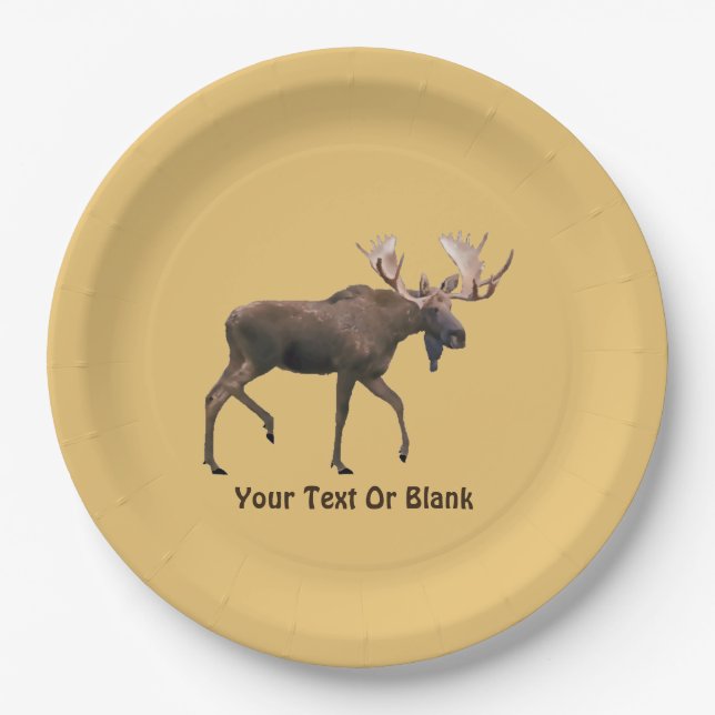 Bull Moose Pappteller (Vorderseite)
