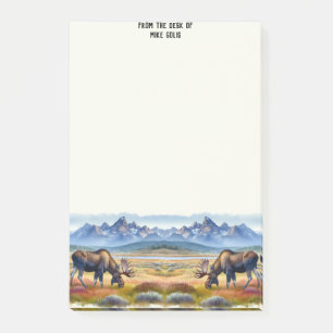 Bull Moose Personalisierte Aquarellfarben Post-it Klebezettel