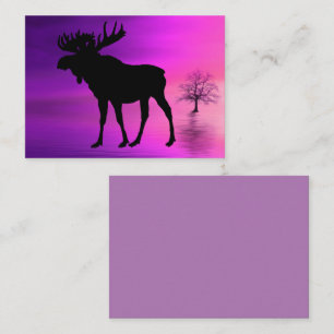 Bull Moose-Silhouette Visitenkarte