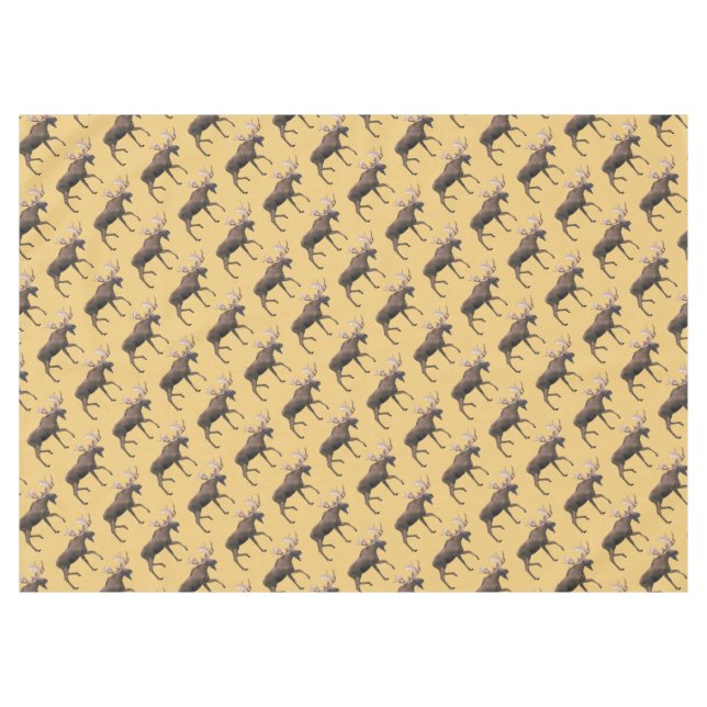 Bull Moose Tischdecke (Vorderseite (Horizontal))