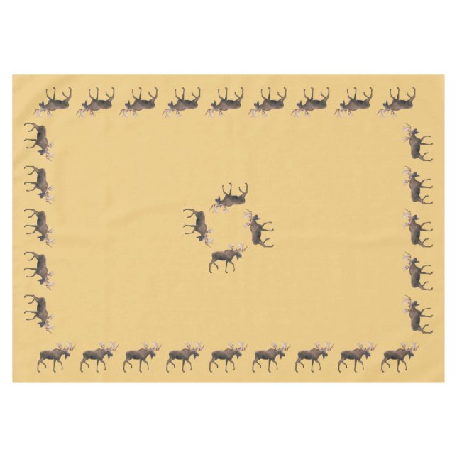 Bull Moose Tischdecke (Vorderseite (Horizontal))