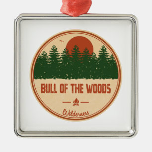 Bull of the Woods Wilderness Oregon Ornament Aus Metall