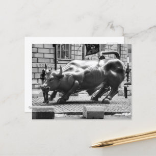 Bull of Wall Street, NYC Postkarte