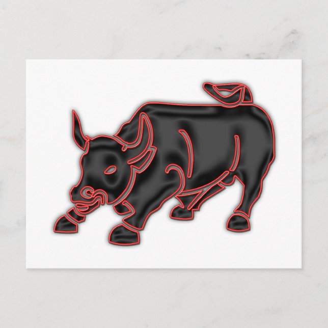 Bull Postkarte (Vorderseite)