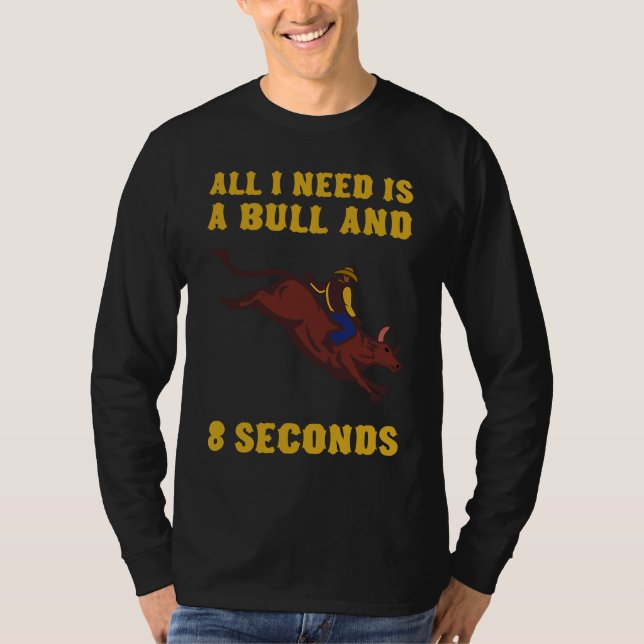 Bull Rider Bull Rodeo T-Shirt (Vorderseite)
