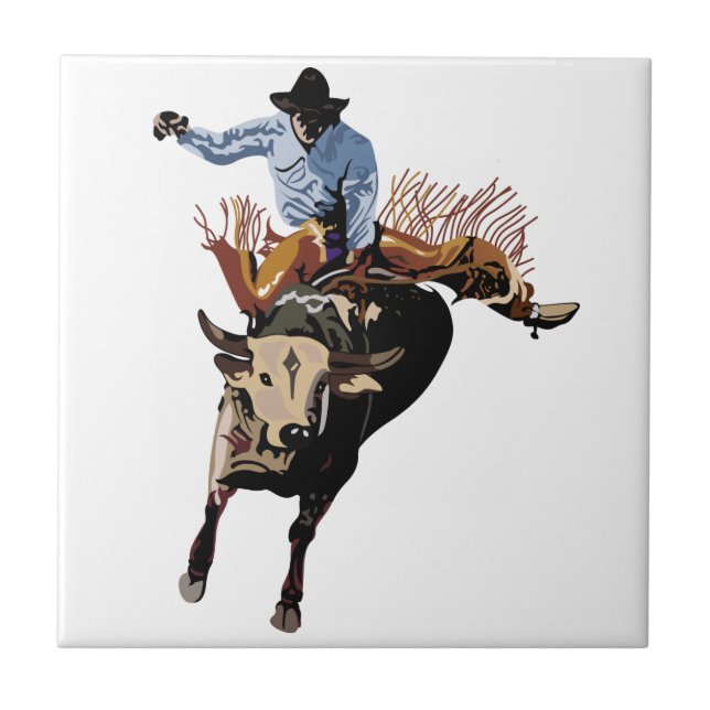Bull Rider Fliese (Vorderseite)