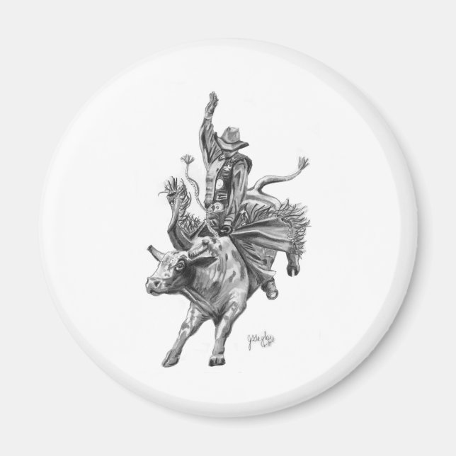 Bull Rider Magnet (Vorne)