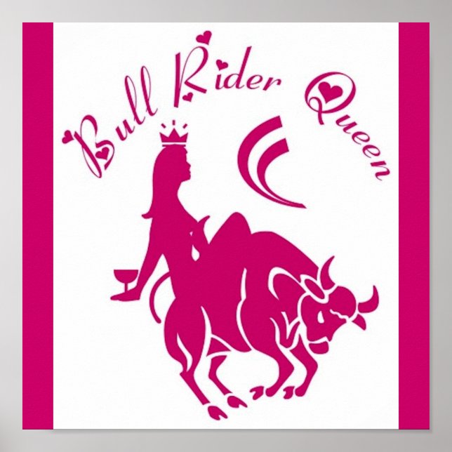 BULL RIDER QUEEN POSTER (Vorne)