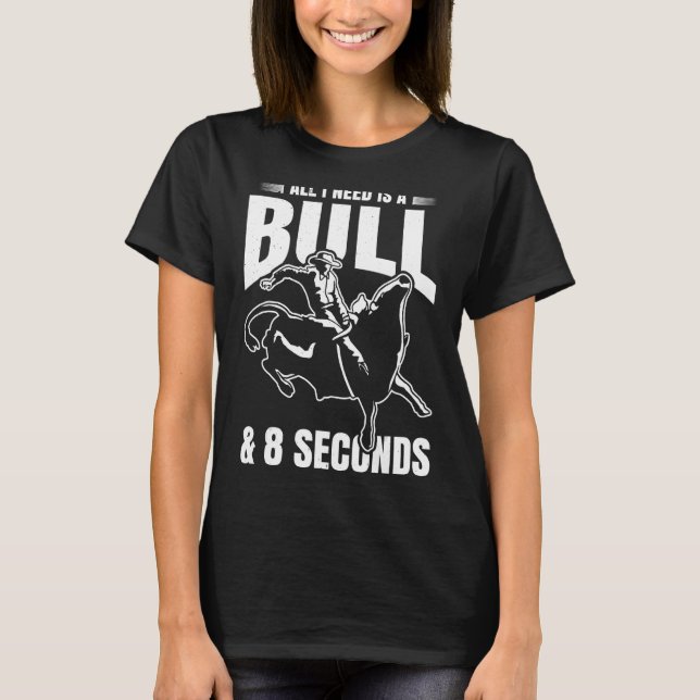 Bull Rider Rodeo Athlete Future Bu T-Shirt (Vorderseite)