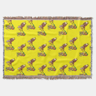 Bull Rider und Rodeo Clown Decke