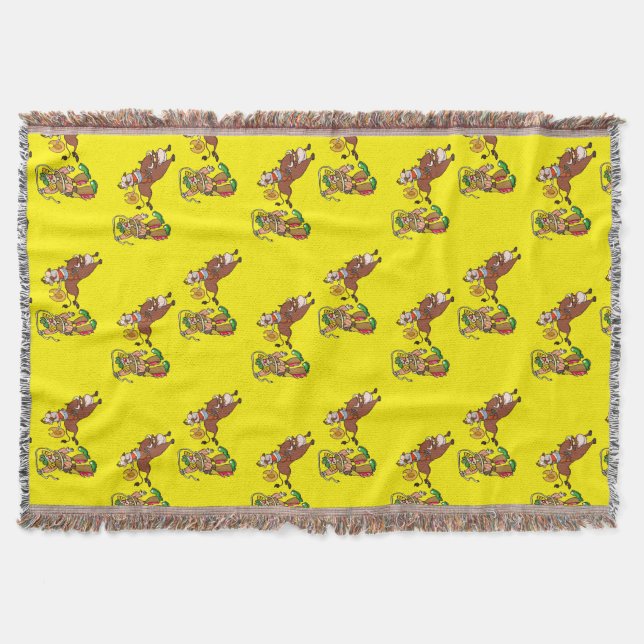 Bull Rider und Rodeo Clown Decke (Vorderseite)